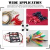 Glarks 100Pcs 1.1''/28mm Alligator Clips Crocodile Electrical Test Clamps Jumper