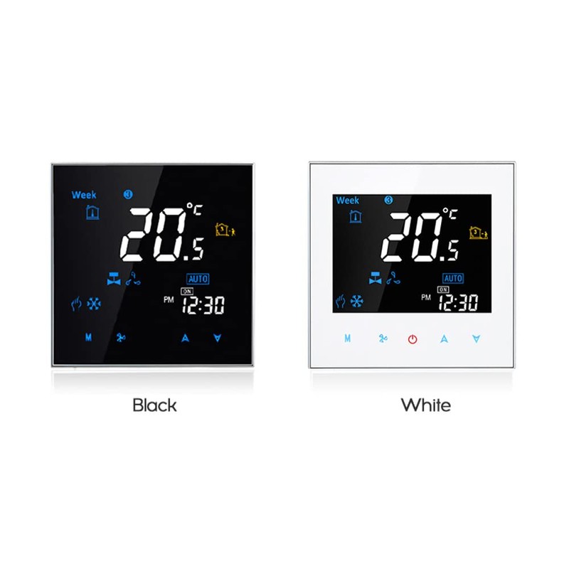 Thermostat WiFi, Four Pipe Intelligent Room Thermostat Digital Programmable Temperature