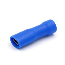 Baomain Blue Female Insulated Spade Wire Connector Electrical Crimp Terminal 16-14 AWG 2.8 x 0.5mm Pack of 100