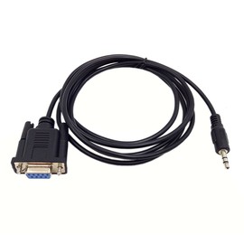 Qaoquda DB9 9 Pin Female to 3.5mm Male Plug Serial Cable RS232 to 1/8 inch Conversion Cable Cord- 6FT/1.8M