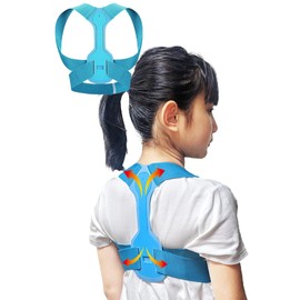 BONU 姿勢サポーター 1個 子供用 新学期 成長期 背筋ピン！ 姿勢ベルト 背筋ベルト 脱着簡単 男女兼用 通気性 ランドセル 猫背 腰 小学生 毎日習慣