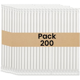 By The Cup Jumbo Wrapped Paper Drinking Straws, 7.75" (Pack of 200)