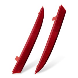 Xumdovipu Bumper Reflector Fit for Honda Accord 2013 2014 2015, Replace 33505-T2A-A01 33555-T2A-A01 33505T2AA01, Driver and Passenger Side, 1 Pair, Red Lens, Rear