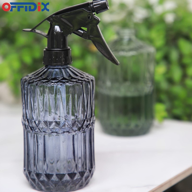 OFFIDIX Glass Spray Bottle, Fine Mist Plant Mister, Handheld Pressure