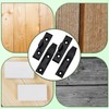 12 Set Black False Front Cabinet Clips Adjustable l Bracket