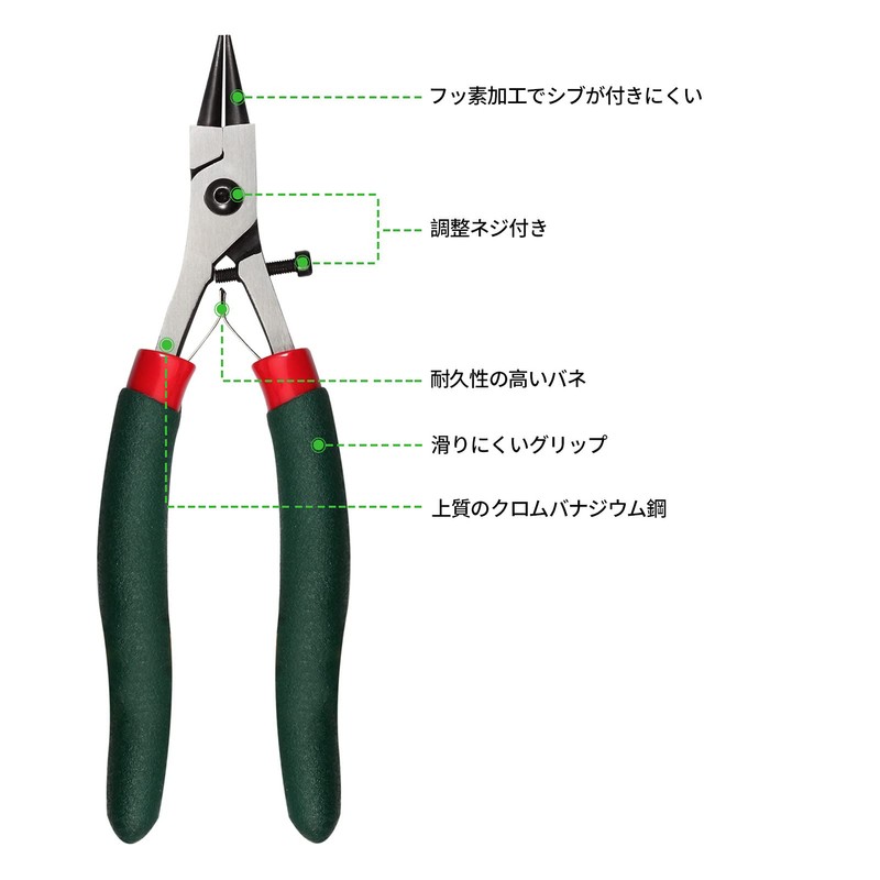 SPEEDWOX Round Pincer Pliers with Adjustment Screw for Rolling Processing