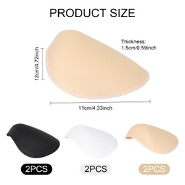 Wisebom 3 Pairs Shoulder Pads Women Sewing Shoulder Pads Foam Shoulder Pads Sponge Sewing Shoulder Pads for Women Blazer Men Clothing Sewing Accessories Crafts DIY T-Shirt