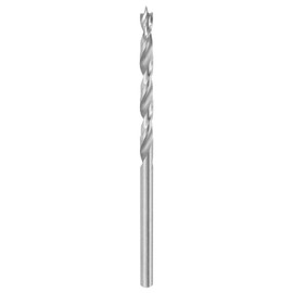 HARFINGTON Brad Point Drill Bit 2.5mm(3/32") Dia Straight Round Shank Drill Metric Brad Point Spiral Twist Drill Bits for Carpenter Woodworking Plastic Rubber