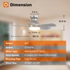addlon Ceiling Fans with Lights, 32 inch Low Profile Ceiling