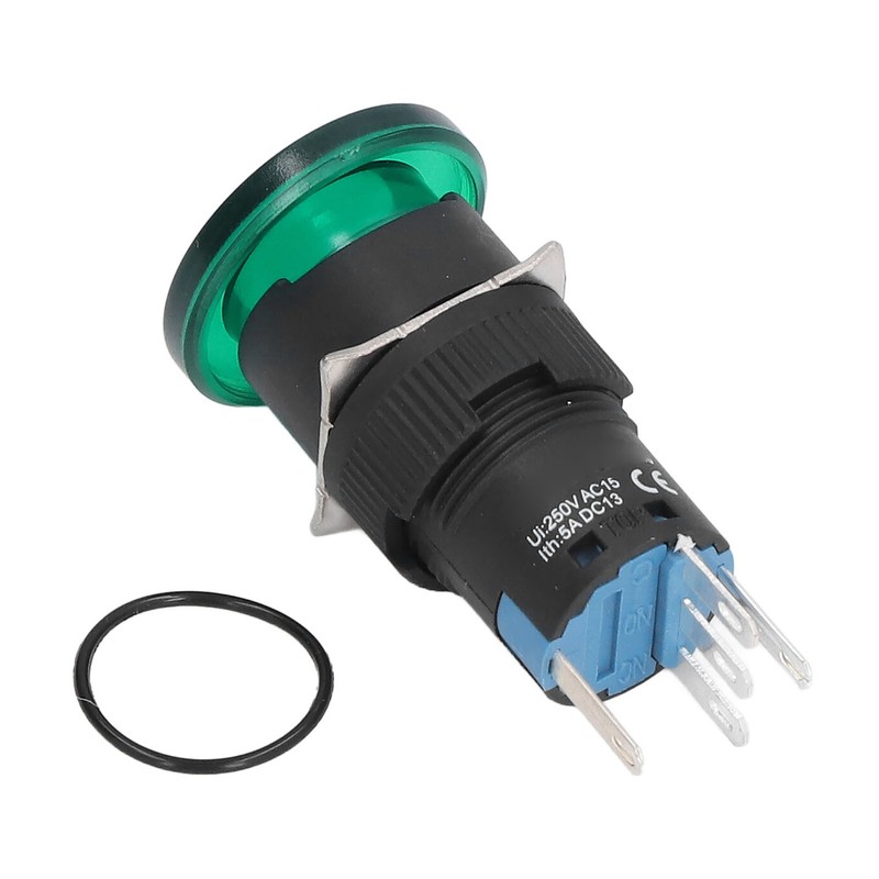 25Pcs/Set Green Mushroom Head Switch IP65 Plastic Mini Button Switches