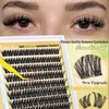 Self Adhesive Lash Clusters Fluffy Eyelash Extensions Kit with Tweezers
