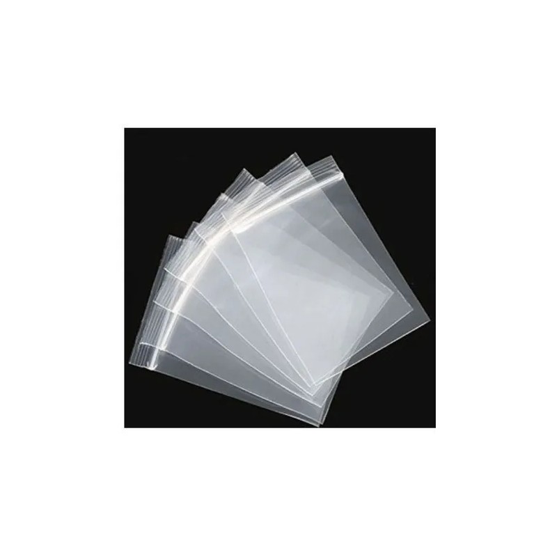 100 Bolsas Cierre Hermtico Zipper Transparentes 5x5cm