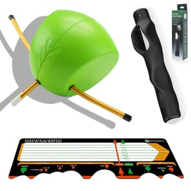 3-in-1 Golf Training Aids Set Grip Trainer Club, Sure Stance & Smart Ball for Hand Position, Swing Accuracy, Posture Correction & Balance - for Indoor/Outdoor Practice, All Levels (Right Handed)