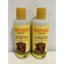Burt's Bees Lot of 2x - Burt's Bees for Dogs Calming Hemp Paw & Nose Dog Lotion Brand New