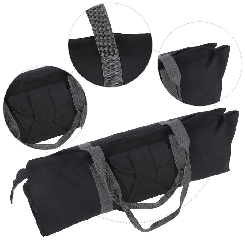 Multifunctional Canvas Yoga Gym Mat Carrier Storage Bag Single Shoulder