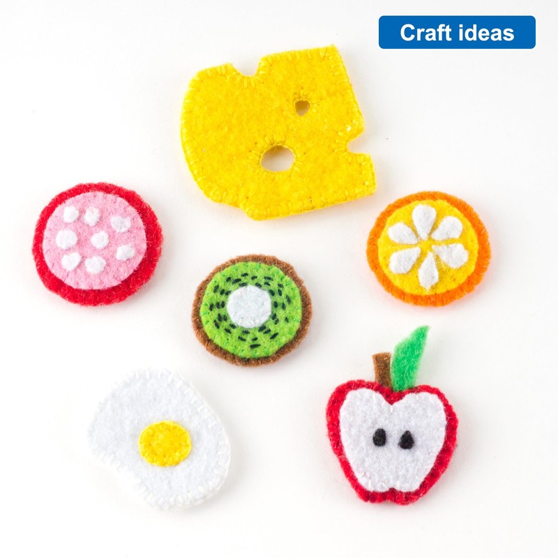 uxcell 200Pcs Round Felt Circles Soft Thick for Crafts 1