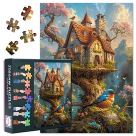 Fantasy 1000 Piece Jigsaw Puzzle for Adults, Bird Challenging Puzzles for Adults 1000 Pieces, Tree Difficult Puzzles Games for Family Party Home Decor Size 19.7x27.5 inches