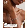 MILACOLATO 925 Sterling Silver Clasp Bracelet for Women Ladies Friendship