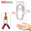 CEEYSEE 6Pcs D Shackle M6 304 Stainless Steel Shackles Quick