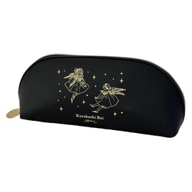 Gakken StaFul Kara Nishi Pen Case, Synthetic Leather, Black H21801