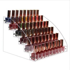 [Out_61] Shelf Display Stand Lipstick Nail Display Case Transparent 6-Tier / [아우트_61]선반 진열대 립스틱 네일 진열장 투명 6단