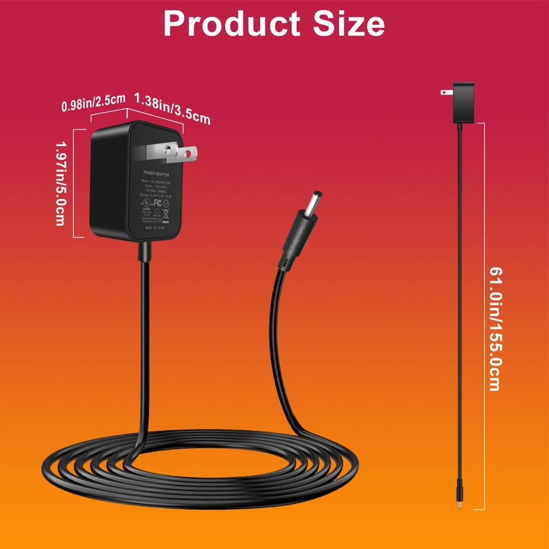 for vSeeBox Power Cord - Compatible with vSeeBox V5 Pro/