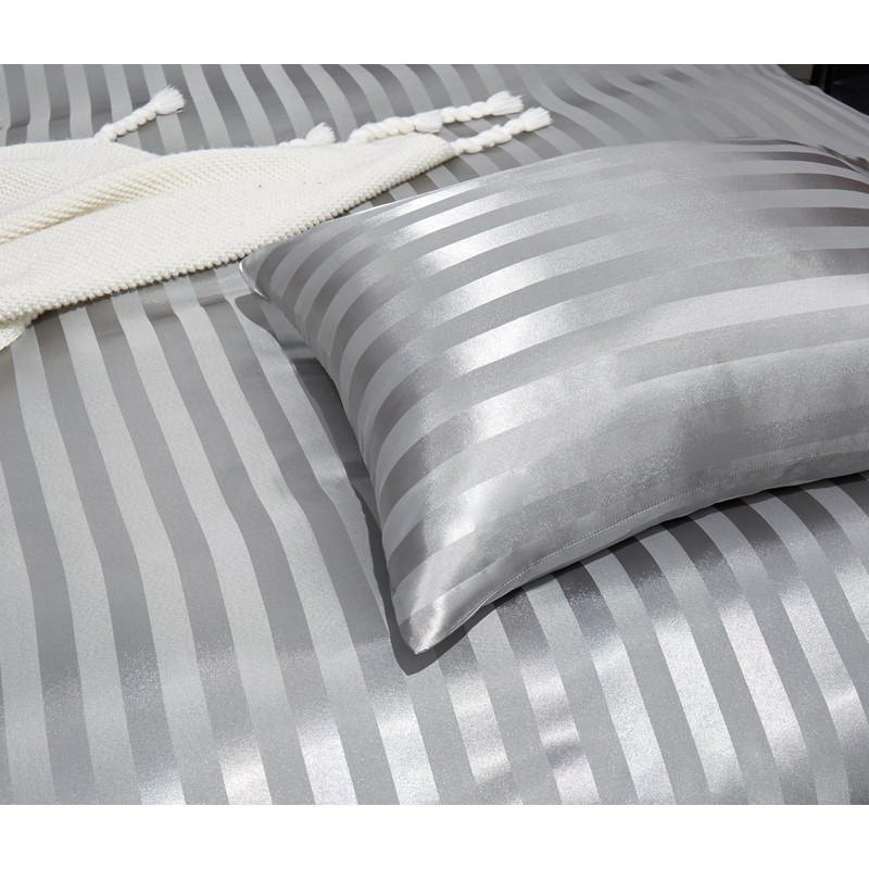 Arianaut Duvet Cover Full Size Grey 5 Pieces Satin Full