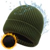 Oversize XL XXL Waterproof Merino Wool Beanie for Men Women