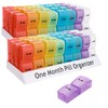 Acrux7 2 Pack Monthly Pill Organizer 2 Times a Day,