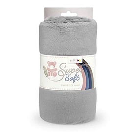 Kullaloo Supersoft Snugly, Plush Fabric, SB Pack, Minky (Silver Grey)