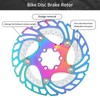 Mountain Bike TitaniumPlated Cooling Disc Brake Rotor 6 Nails Cycling