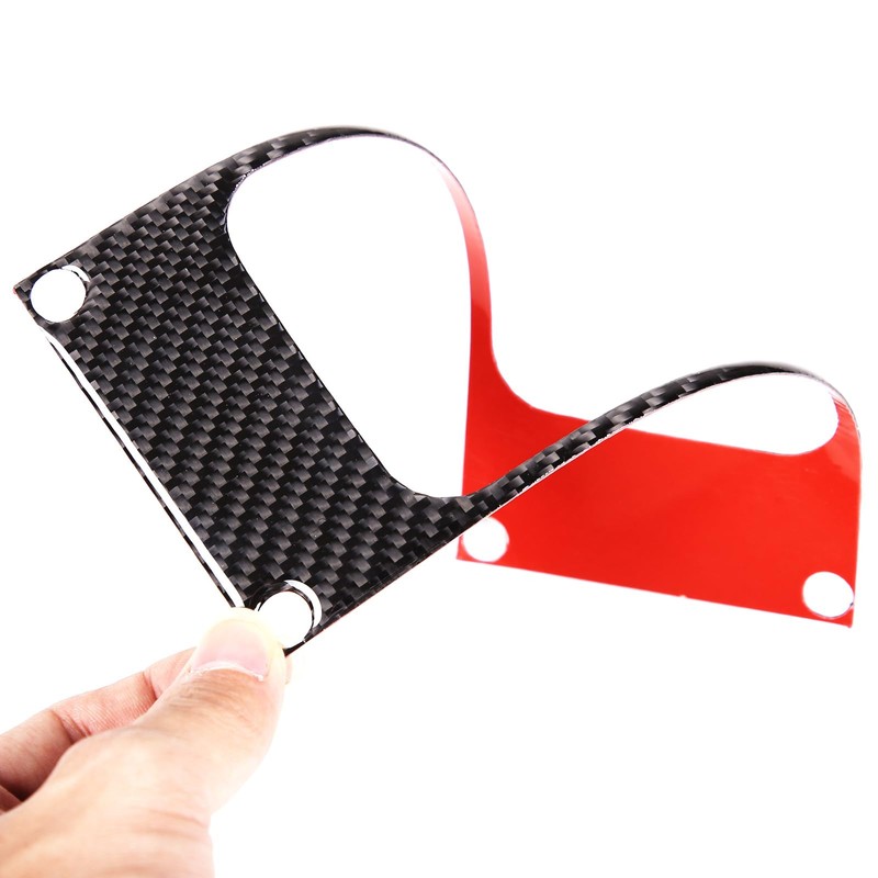 Hudiriy Soft Carbon Fiber Center Console Car Seat Heating Button