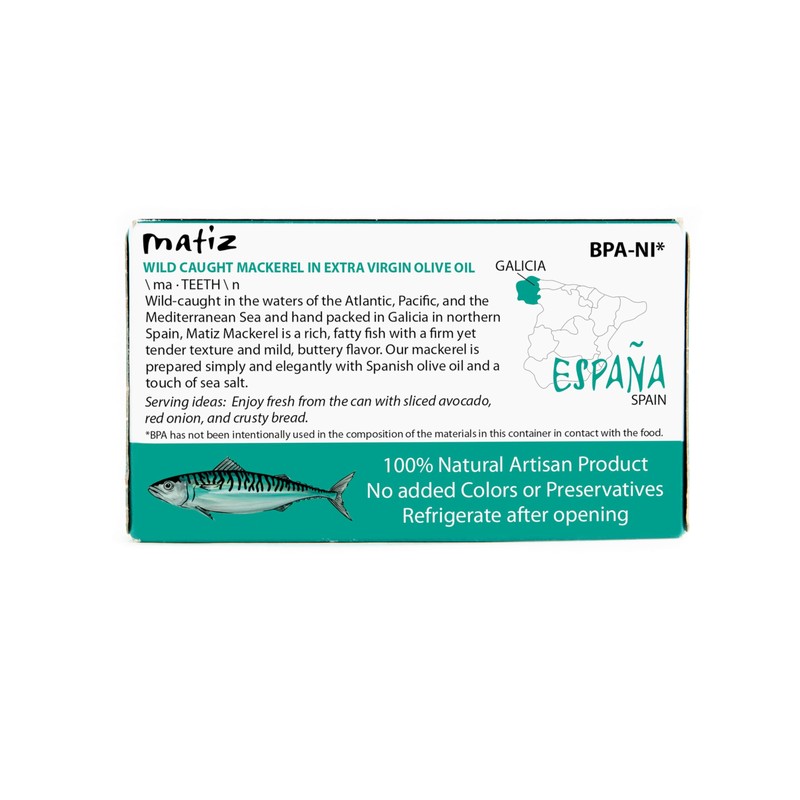 Matiz Mackerel in Extra Virgin Olive Oil | 3 Ounces