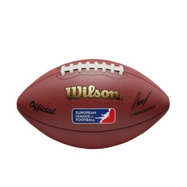 Wilson American Football European League of Football Replica, Mixed leather, Brown