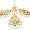Aheli Indian Traditional Bollywood Faux Pearls Maang Tikka Matha Patti