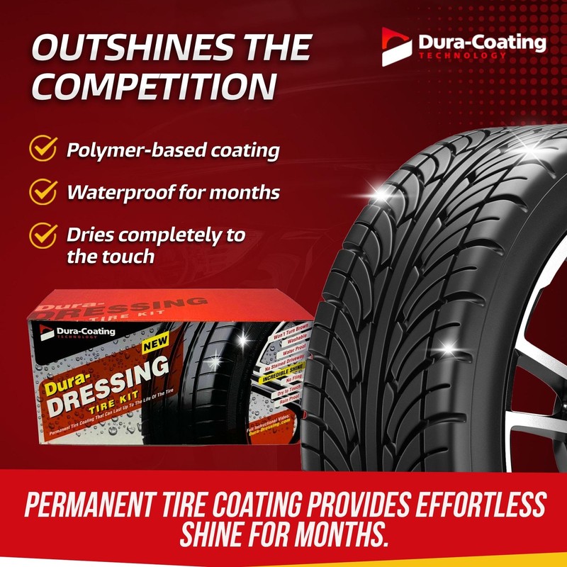 DURA-COATING TECHNOLOGY, Dressing Total Tire Kit - Single Size Car