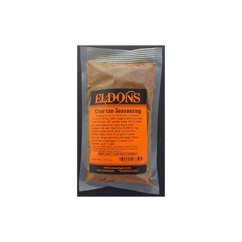 Chorizo Fresh Sausage Seasoning 7.5 Oz. Bag Seasons 12.5 Lbs.