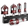KEWAYO Countersink Drill Bit Set for Metal, Countersink 82°, Countersink