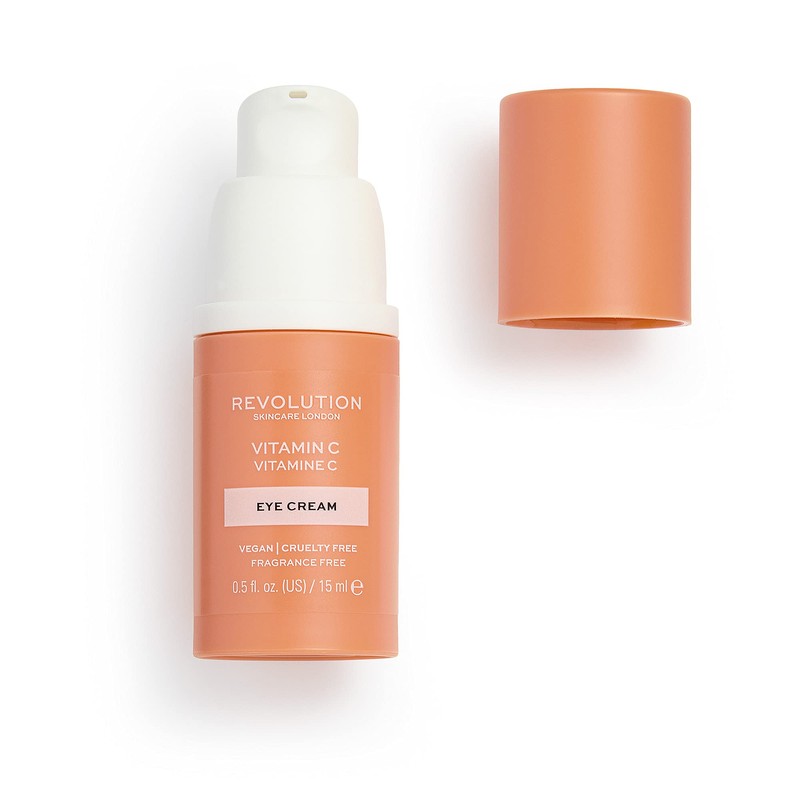 Revolution Skincare Vitamin C Eye Cream with Hyaluronic Acid, Brightens