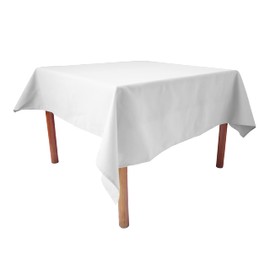 Weavric Rectangle Tablecloth, 52x114 Inches 132x290cm, Washable White Polyester Tablecloth for Buffet Table, Kitchen, Dinner, Wedding
