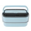 Lunch Box Double Layer Microwave Safe Leakage Proof Stainless Steel
