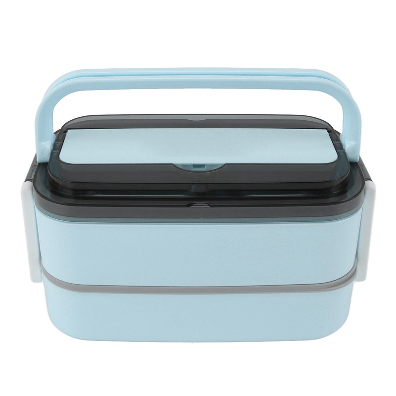 Lunch Box Double Layer Microwave Safe Leakage Proof Stainless Steel
