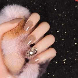 Anxncer Set of 24 Nails, Short Cute Fake Nails, Girls, Women, Fashion, Dream, 3D, Decorative, Party, After-Party, etc.