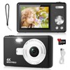 Digital Camera 1080P FHD 44MP with 2.4" LCD Screen, Compact