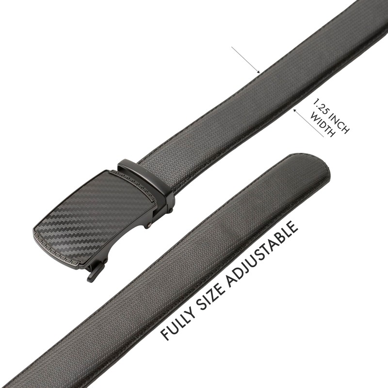 Winston Hide Men's Leather Ratchet Belt – Adjustable Belts for