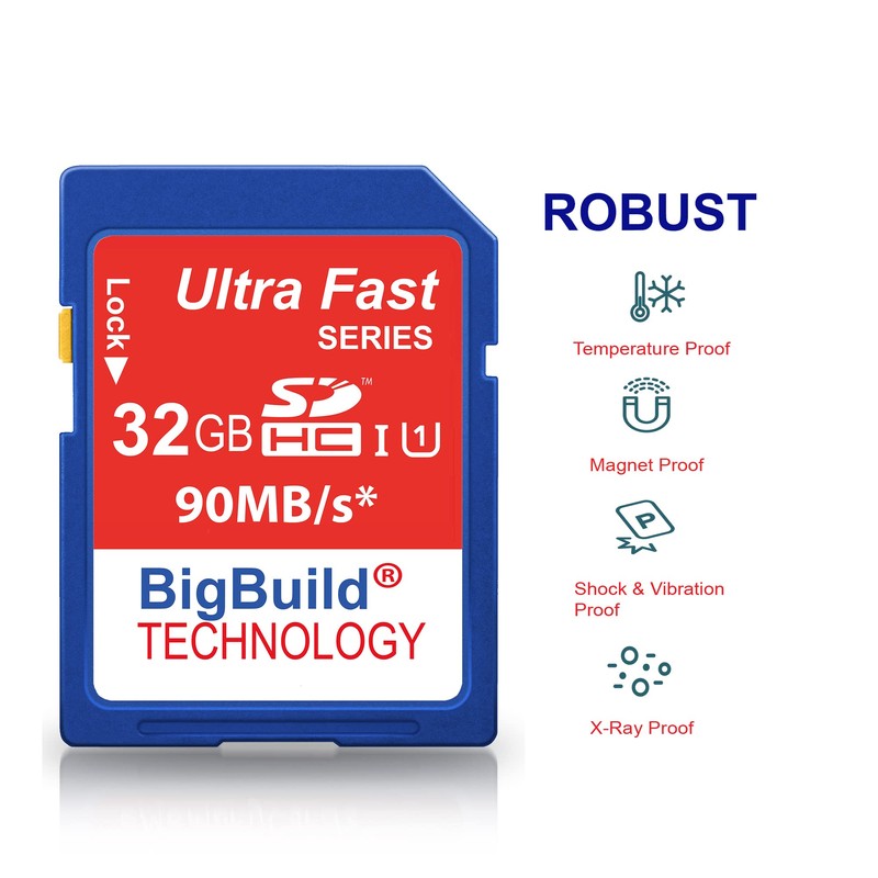 32GB Ultra Fast Class 10 SDHC Memory Card For Panasonic