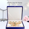 DECWXON Jewelry Set Box PU Leather Necklace Boxes for Jewelry