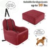 Dog Car Seat for Small/Medium Dogs,6in Elevated Cushion,Fits in Front/Back