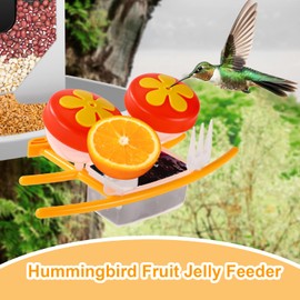Smart Bird Feeder Accessory Set for NETVUE Birdfy Feeder, Smart Bird Feeder Perch with Add-Ons Includes Water Box Jelly Holder Fruit Holder Suitable for All Birds