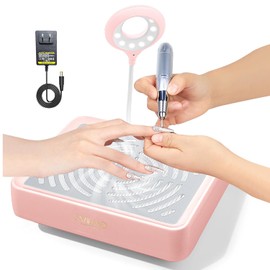 SAVILAND Nail Dust Collector:2026 Powerful Dust Collector Nail Tech 40W Dust Collector Professional Nails Dust Collector Quiet Vacuum Fan Dust Extractor with Reusable Filter for Beginners Home & Salon